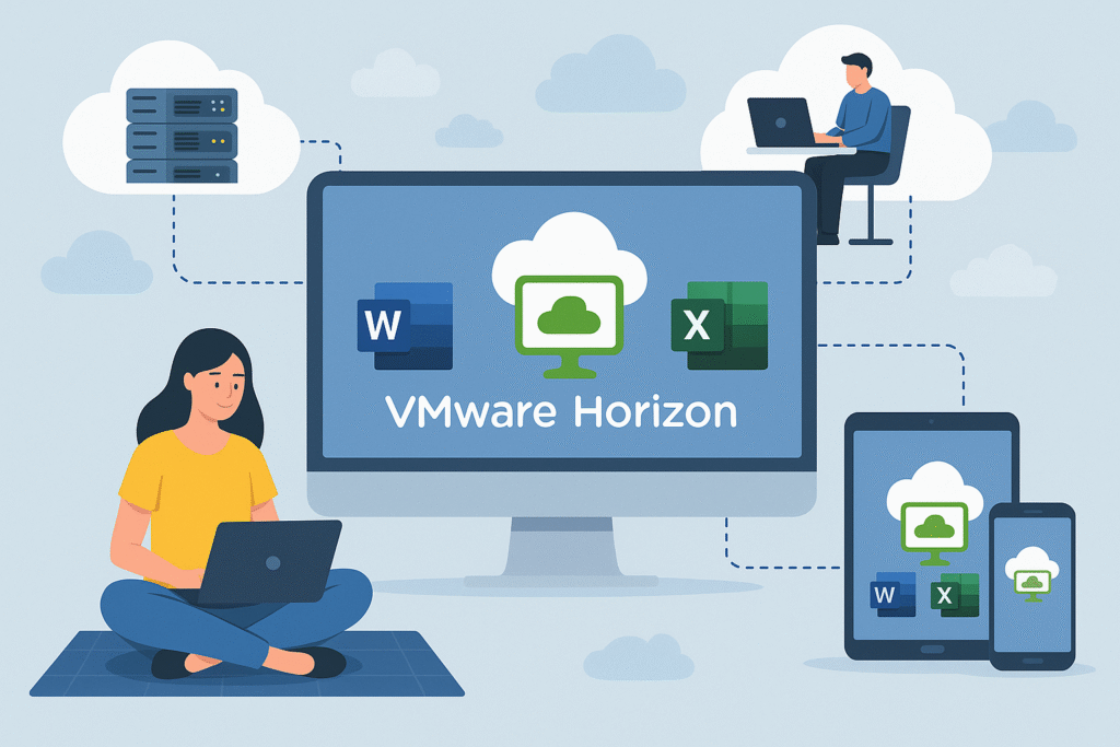 دسکتاپ مجازی VMware Horizon برای دورکاری و اجرای نرمافزارهای مالی، ورد و اکسل از راه دور